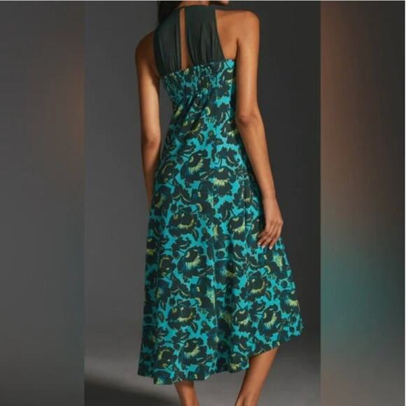 Anthropologie Maeve NWT Mesh Halter Midi Dress Size XL - Picture 4 of 11